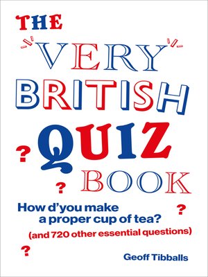 cover image of The Very British Quiz Book